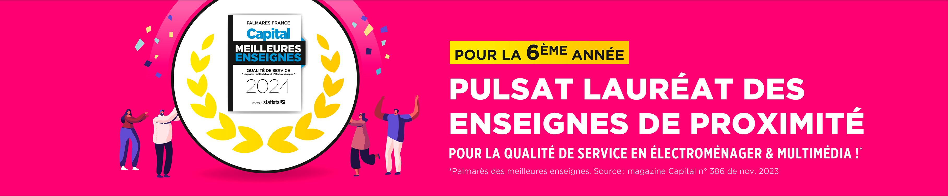 Pulsat numéro 1 des enseignes