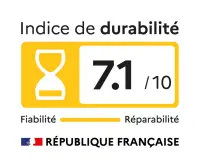 Indice de durabilité Lave linge top BRANDT BT652AT - Indice de durabilité