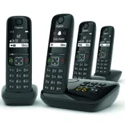 Téléphone sans fil GIGASET SIEMENS GIGA AS 690 A QUATTRO NOIR