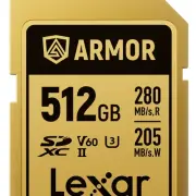 Carte mémoire LEXAR SDXC PRO GOLD ARMOR 512 V 60