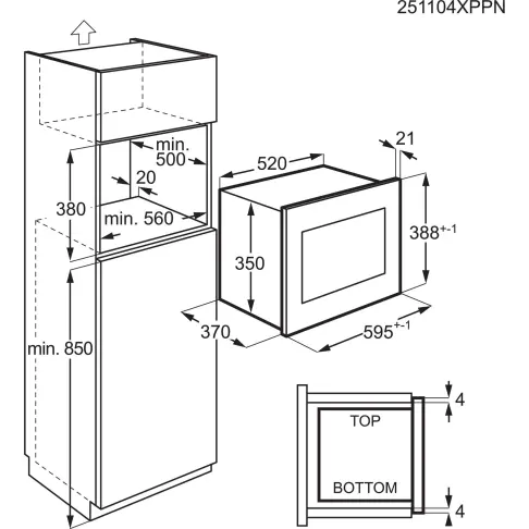 Micro-ondes encastrable gril ELECTROLUX LMS4253TBW - 5