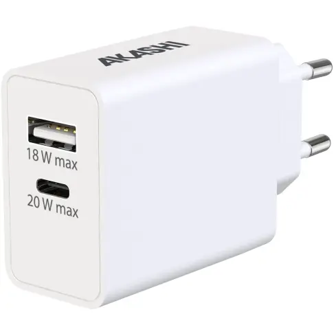 Chargeur secteur AKASHI ALTACQC38WH - 1 Chargeur secteur AKASHI ALTACQC38WH - 1