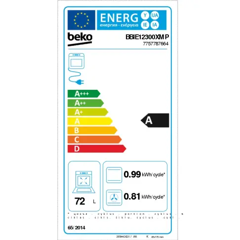 Four pyrolyse BEKO BBIE12300XMP - 7