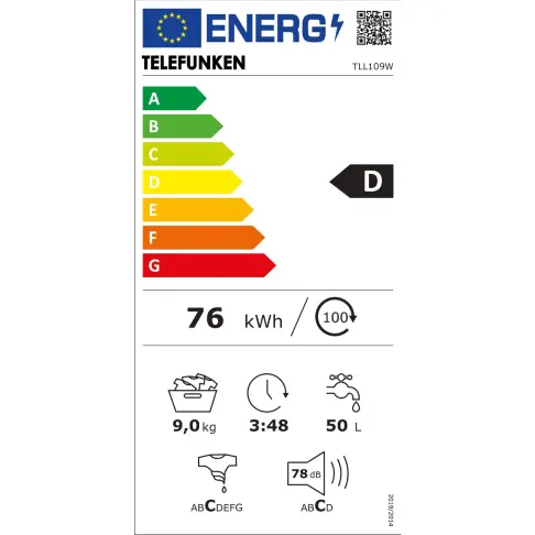 Lave-linge frontal TELEFUNKEN TLL109W - 11