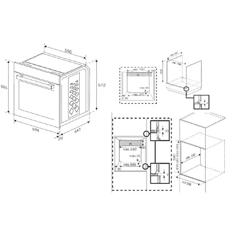 Four émail lisse BEKO BBIE12100X - 3
