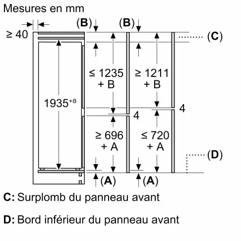 Réfrigérateur combiné intégré NEFF KB7962FE0 - 10 Réfrigérateur combiné intégré NEFF KB7962FE0 - 10