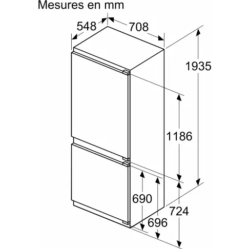 Réfrigérateur combiné intégré NEFF KB7962FE0 - 11 Réfrigérateur combiné intégré NEFF KB7962FE0 - 11