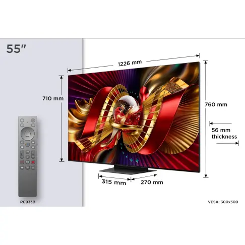 Télé led 55'' TCL 55C89L - 2