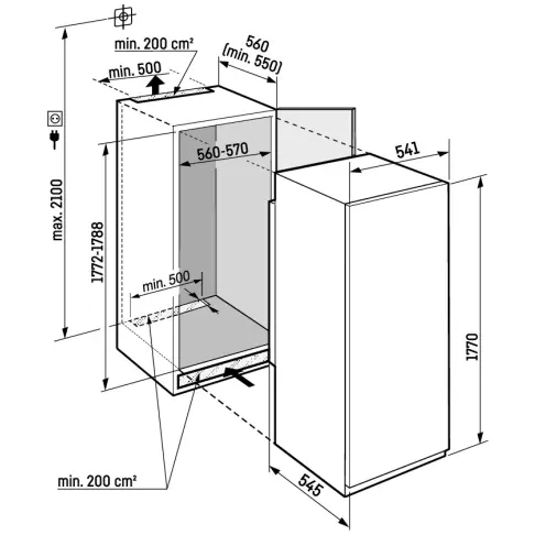Réfrigérateur intégré 1 porte LIEBHERR IRSE1784-PB - 9