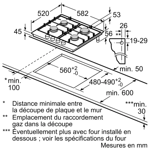 Plaque gaz BOSCH PGP6B5K90 - 6