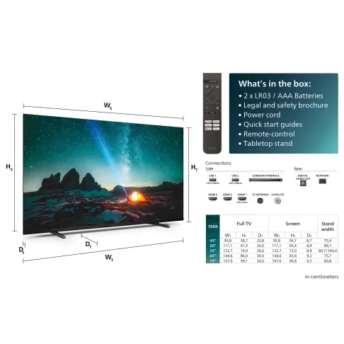 Tv led 55'' PHILIPS 55PUS7609/12 - 2