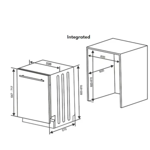 Lave-vaisselle tout intégré 60 cm FAURE FAULVBI16TTI31 - 2