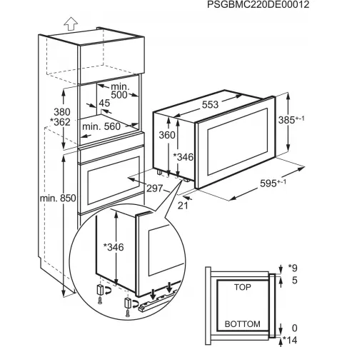 Micro-ondes encastrable gril ELECTROLUX KMSD203TMK - 8