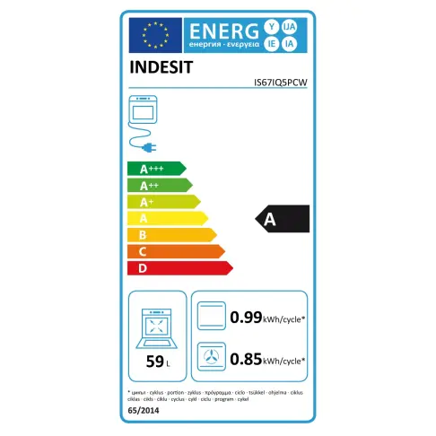 Cuisinière dessus induction INDESIT IS67IQ5PCW - 4