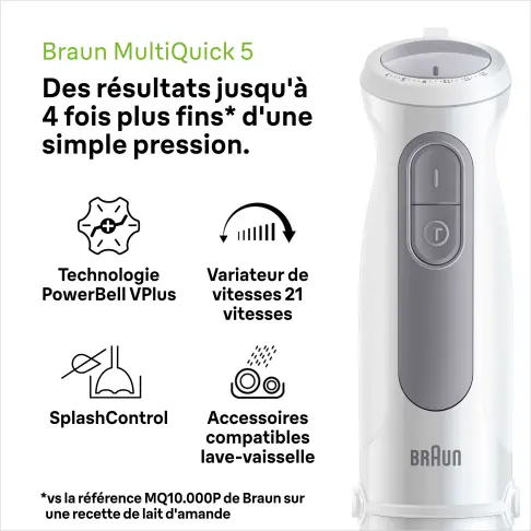 Mixeur plongeant BRAUN MQ50220M - 9
