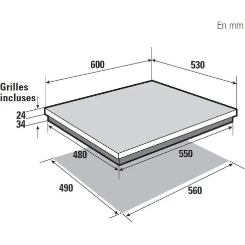 Table mixte BRANDT BPE 6411 WM - 4