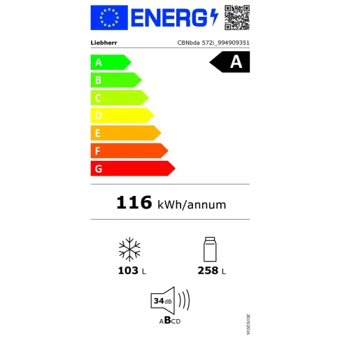 Réfrigérateur combiné inversé LIEBHERR CBNBDA572I-22 - 7