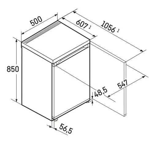 Réfrigérateur table top LIEBHERR KTE500 - 6