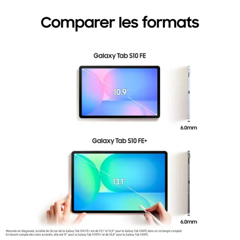 SAMSUNG Galaxy Tab S10 FE - Bleu 128 Go - SM-X520NLBREUB - 11