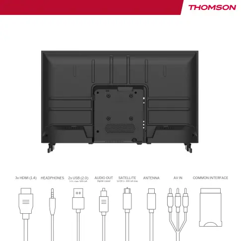 Tv led 40'' THOMSON 40FD2S13 - 5