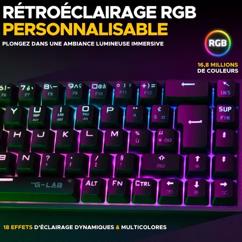 Clavier gaming THE G-LAB KEYZ-TITAN-B/FR - 3