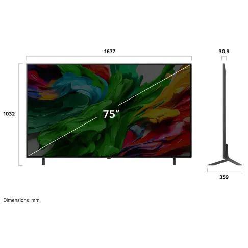 Tv led 75'' LG 75QNED85A6C - 3