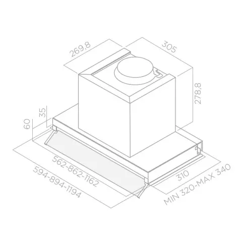 Groupe filtrant ELICA BOXIN LX IX A 60 - 5 Groupe filtrant ELICA BOXIN LX IX A 60 - 5