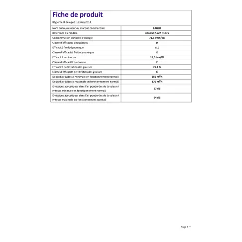 Hotte décorative FABER 5605618 - 2
