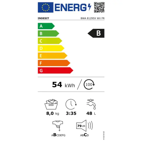Lave linge hublot INDESIT BWA81295XWVFR - 8