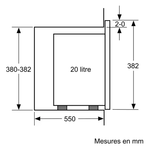 Micro-ondes encastrable monofonction NEFF HLAWD23N1F - 9 Micro-ondes encastrable monofonction NEFF HLAWD23N1F - 9