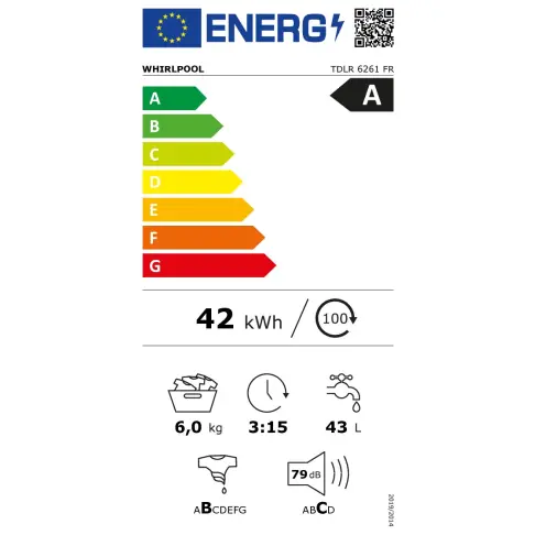 Lave-linge top WHIRLPOOL TDLR6261FR - 2