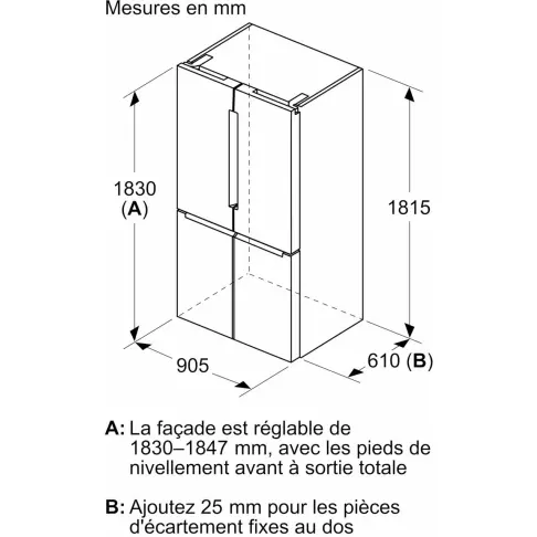 Réfrigérateur multi-portes BOSCH KFN96APEA - 12