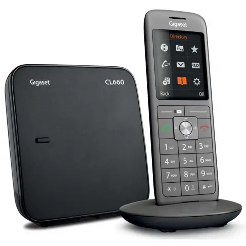 Telephone sans fil GIGASET SIEMENS GIGA CL 660 SOLO ANTHRACITE - 1 Telephone sans fil GIGASET SIEMENS GIGA CL 660 SOLO ANTHRACITE - 1