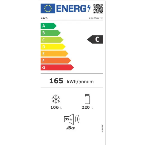 Réfrigérateur combiné inversé ASKO RFN23841W - 6