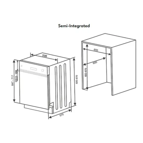 Lave-vaisselle intégré 60 cm FAURE FAULVBI14S31 - 3