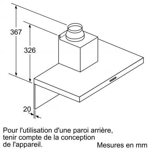 Hotte décorative BOSCH DWB 94 BC 50 - 7 Hotte décorative BOSCH DWB 94 BC 50 - 7