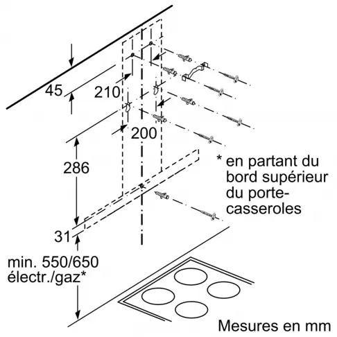 Hotte décorative BOSCH DWB 94 BC 50 - 8 Hotte décorative BOSCH DWB 94 BC 50 - 8