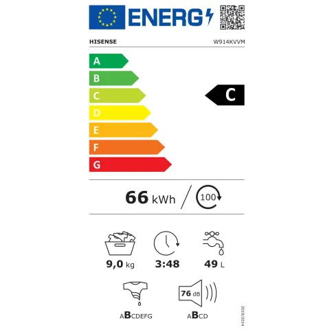 Lave-linge frontal HISENSE W914KVVM - 7