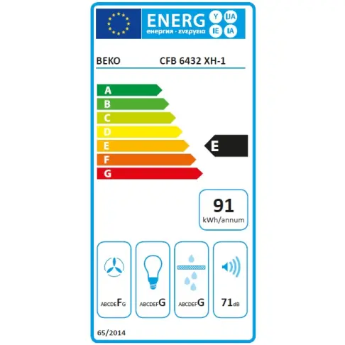 Hotte casquette BEKO CFB 6432 XH 1 - 2