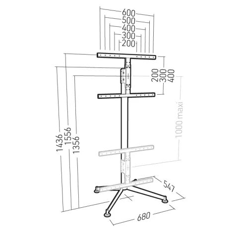 Pied tv mobile ERARD 039260 - 6