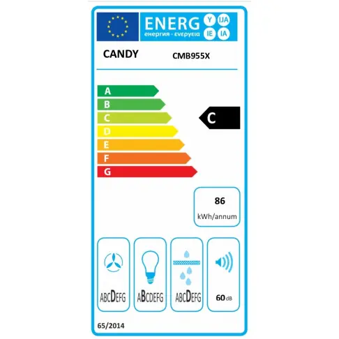 Hotte décorative CANDY CMB 955 X - 2 Hotte décorative CANDY CMB 955 X - 2