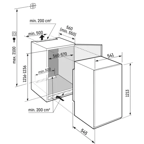 Réfrigérateur intégré 1 porte LIEBHERR IRSE1224-2 - 4