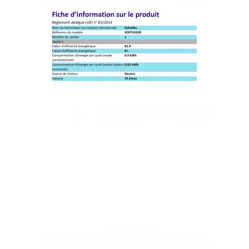Four pyrolyse SCHOLTES SOFP1610X - 10