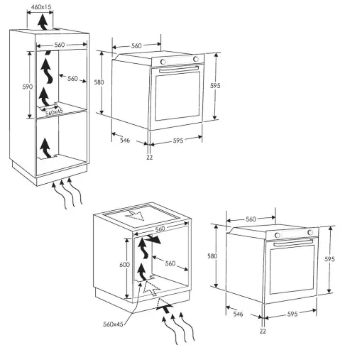 Four pyrolyse ROSIERES RFZP6977IN - 1