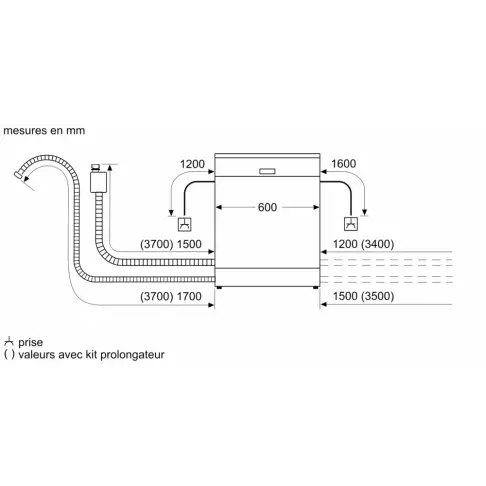 Lave-vaisselle tout intégré 60 cm BOSCH SMV6ECX00F - 11