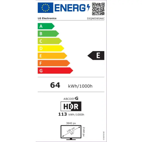 Tv led 55'' LG 55QNED85A6C - 5