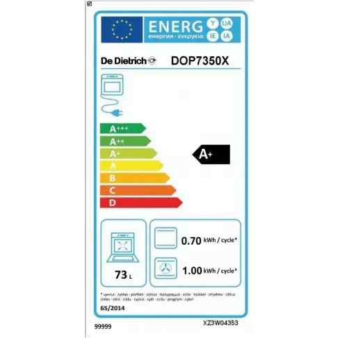 Four pyrolyse DE DIETRICH DOP 7350 X - 2