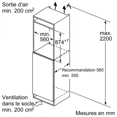 Congélateur intégrable BOSCH GIV21AFE0 - 5