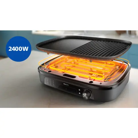 Gril de table PHILIPS HD6210/90 - 4