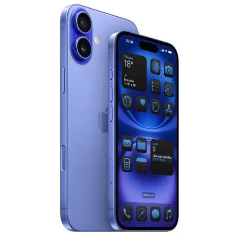 APPLE iPhone 16 Bleu 256 Go - MYEH3ZD/A - 5